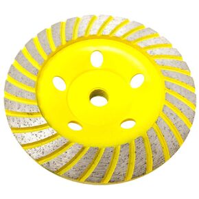 Stadea CWD103H 5" Diamond Cup Wheel - Turbo - Series Standard C - 5/8"11 T - Yellow