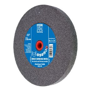 PFERD Bench Grinding Wheel Universal Type | 10x1x1-1/4 inch, vitrified Bond, Regular Aluminum Oxide, grit Size 46 | 61770 - for Universal use in in The Workshop, Included bushings 1 inch