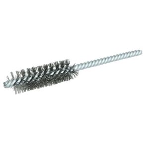 Weiler 21108 0.005" Wire Size, 5/8" Diameter, 5" Length, Steel Bristles, Double Stem Double Spiral Power Tube Brush, Made in The USA (Pack of 10)
