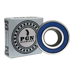 PGN (4 Pack) 6005-2RS Bearing - Lubricated Chrome Steel Sealed Ball Bearing - 25x47x12mm Bearings with Rubber Seal & High RPM Support
