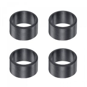 uxcell Sleeve Bearings 10mm Bore 12mm OD 20mm Length POM Wrapped Oilless Bushings Black 4pcs