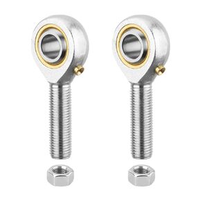 POSB5 Rod End Bearing 5/16 Inch Bore and 5/16-24 Right Hand Thread, Self-Lubricating Male Heim Joint Rod Ends,IncludesJam Nuts 2pcs