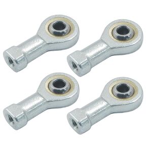 3/8" (10mm) Inside Dia Rod End Bearing Self Lubricating, M10 x 1.5 Female Thread Connector Joint, SI10T/K Rod End Ball Bearing, Pack of 4