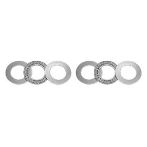 uxcell AXK4565 Thrust Needle Roller Bearings with Washers 45mm Bore 65mm OD 3mm Width 2pcs
