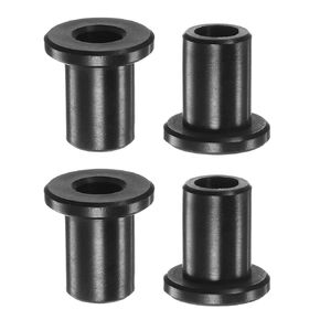 4pcs Flanged Sleeve Bearings 10.5mm Bore 15.9mm OD 19.2mm Length Nylon Bushings for Shaft, Black