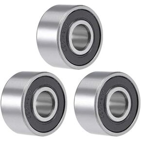 5203-2RS صف مزدوج الزاوي الاتصال الكرة تحمل 17x40x17.5 مللي متر مختومة الكروم الصلب محامل 3 قطعة in Kuwait