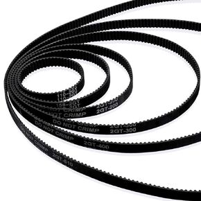 PAGOW 8pcs 3D Printer Timing Belt 2GT-6 Closed Loop Rubber Belt 110mm 112mm 122mm 158mm 200mm 280mm 300mm 400mm Width 6mm