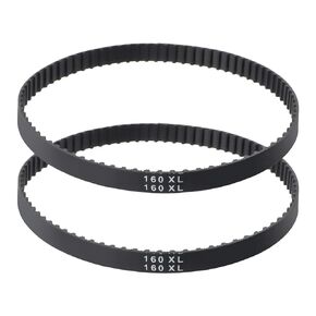 160Xl SeriesWidth 3/8 inch Industrial Timing Belt，Pack of 2