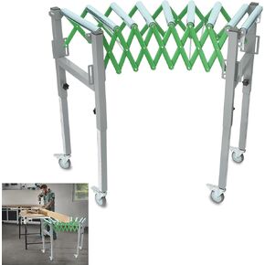 ناقل أسطواني قابل للتعديل، طاولة نظام ناقل قابلة للتعديل مع شاشة عرض مقياس، حزام ناقل دوار مرن وقابل للتمديد in Kuwait