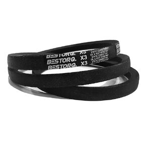 BESTORQ A63 or 4L650 V-Belt, Classic Wrapped Rubber X3 V-Belt, Black, 65" Outside Circumference x .51" Width x .34" Height, Pack of 1