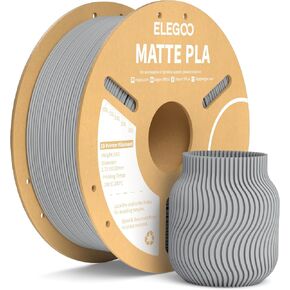 ELEGOO Matte PLA Filament Black & White 4 كجم، 1.75 مم حزمة خيوط طابعة ثلاثية الأبعاد دقة الأبعاد +/- 0.02 مم، بكرة كرتون 1 كجم (2.2 رطل) لمعظم طابعات FDM ثلاثية الأبعاد in Kuwait