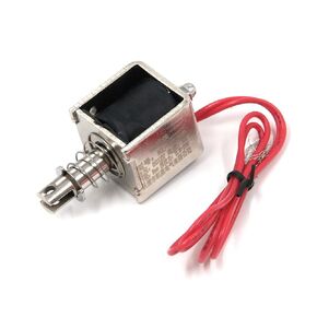 T Tulead 12V DC Solenoid Pull Push Electronic Actuator Micro Solenoid Electromagnet 5N Suction