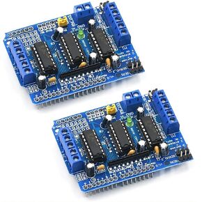 2Pcs L293D DC Stepper Motor Drive Shield Expansion Board for Arduino Raspberry Pi DIY Experiments