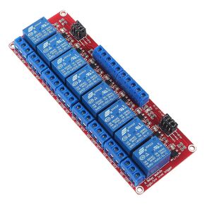 8 Channel Solid State Relay Module Board DC 5V High Level Trigger with Fuse
