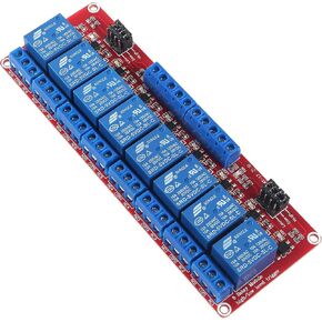 8 Channel Solid State Relay Module Board DC 5V High Level Trigger with Fuse in Kuwait