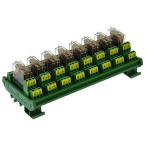 DIN Rail Mount AC/DC Control DPDT 5Amp Pluggable Power Relay Interface Module (AC/DC 5V, 2 Relay)