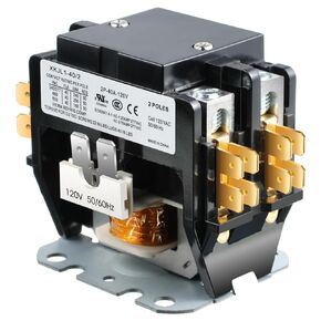 Dreyoo Carrier HVAC Motor Contactor, 120V 40 Amp Coil 2 Pole Replacement Relays Compatible with C230B, Air Conditioner, Heat Pump, Refrigeration Systems
