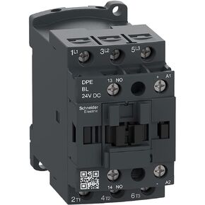 Schneider Electric DPE38BL Easy TeSys IEC Contactor 24VDC Coil | HVAC and AC Contactor, Compressors, Pumps & More with Screw Clamp Terminals, 2HP 115V-1P, 5HP 230V-1Ph, 10HP 200-230V, 20HP 460V