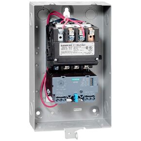 Siemens 14EUE32BE Heavy Duty Motor Starter, Solid State Overload, Auto/Manual Reset, Open Type, NEMA 1 General Purpose Enclosure, 3 Phase, 3 Pole, 1-3⁄4 Half Size, 10–40A Amp Range, A1 Frame Size, 575-600 at 60Hz Coil Voltage