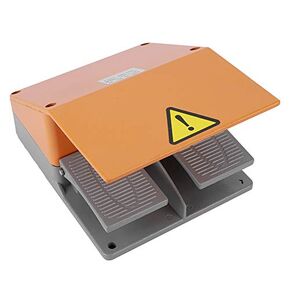 Foot Pedal Switch YDT1‑15 380VAC Foot Operated Pedal Controller Dual Electrical Switches for Electrical Machine Power Supply Clip Kit