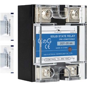 تتابع الحالة الصلبة SSR-40AA AC إلى إدخال التيار المتردد 70-250VAC للإخراج 24-480VAC 40A غطاء بلاستيكي أحادي الطور in Kuwait