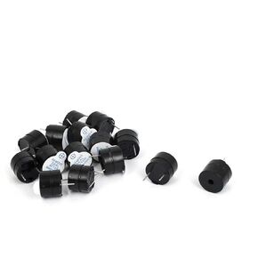 15PCS Active Piezo Buzzer Alarm 12mm Dia DC 5V 2 Terminals Electronic Continuous Sound High Voice Industrial Sounder FPV Quad DIY