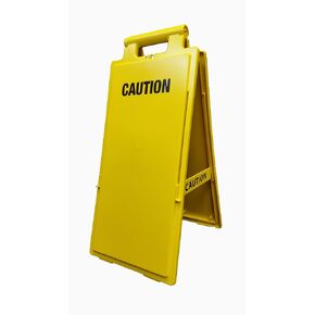 Cortina Lamba 2x4 Safety Floor Sign, Wet Floor Cuidado Piso Mojado, 03-600-36, 25"x11.5"x1.5", Yellow