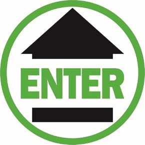 Enter Sign, 10 Decals per Pack, 7.5" Round, Social distancing Sign, Social distancing Floor Decals in Saudi Arabia