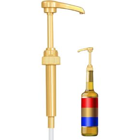 4 Pack Fresh Finest Coffee Syrup Pump Dispenser, Syrup Pump Is Compatible With Torani, Davinci, Jordans Skinny Syrups, Fits 25.4 Oz/750 ML Bottles, For Coffee Syrups, Teas, Snow Cones, Smoothies
