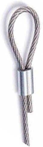 Accessbuy 1/8" Wire Rope Sleeve,Aluminum Gritted Crimping Sleeve,Aluminum Crimping Loop Sleeve,Cable Crimp Ferrules for 1/8" Diameter Wire Rope and Cable Line 100 Pieces in Kuwait