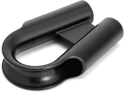 2 Pack Stainless Steel Wire Rope Tube Thimble Cable Thimbles with Gusset (Black, 3/8 inch) in Saudi Arabia
