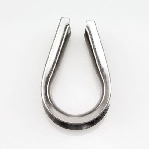 M2 304 Stainless Steel 1/16 Inch - 3/32 Inch Diameter Wire Rope Cable Thimbles Rigging, 50 Pieces in Saudi Arabia