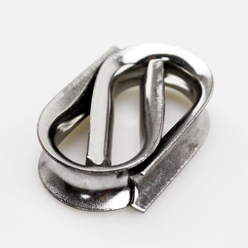 M2 304 Stainless Steel 1/16 Inch - 3/32 Inch Diameter Wire Rope Cable Thimbles Rigging, 50 Pieces in Saudi Arabia
