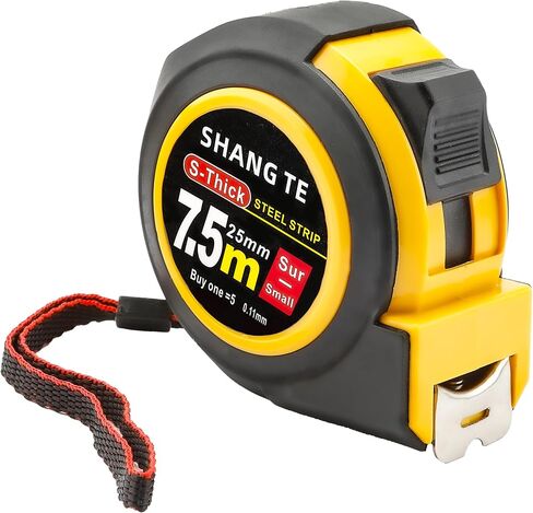 Steel Measuring Tape, Tape Measure 16 ft, Measuring Tape Retractable, 16-Foot Basics Self-Locking Measurement Tape, Self Lock Auto Lock Tape Rule Imperial/Metric Tape Measure for Body Measurements in Saudi Arabia