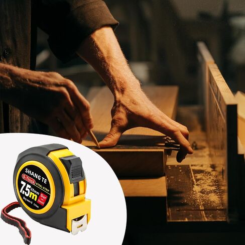 Steel Measuring Tape, Tape Measure 16 ft, Measuring Tape Retractable, 16-Foot Basics Self-Locking Measurement Tape, Self Lock Auto Lock Tape Rule Imperial/Metric Tape Measure for Body Measurements in Saudi Arabia