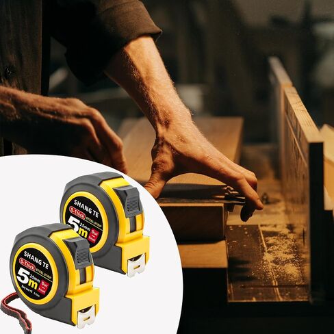 Steel Measuring Tape, Tape Measure 16 ft, Measuring Tape Retractable, 16-Foot Basics Self-Locking Measurement Tape, Self Lock Auto Lock Tape Rule Imperial/Metric Tape Measure for Body Measurements in Saudi Arabia