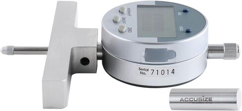 Accusize Industrial Tools - 0-22 inch Electronic Digital Depth Gauge, Inch/Metric/Fractional, 2 Extra Points for Small Hole Applications, P103-0188 in Saudi Arabia