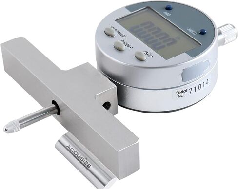 Accusize Industrial Tools - 0-22 inch Electronic Digital Depth Gauge, Inch/Metric/Fractional, 2 Extra Points for Small Hole Applications, P103-0188 in Saudi Arabia