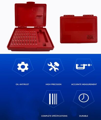 Precision Pin Gage Set for Measurement, 0.011'' to 0.060'', Minus Tolerance, with Storage Case, for Caliper and Hole Size Check in PCB, CNC Machining, Durable and Accurate (50PCS(0.011-0.060")) in Saudi Arabia