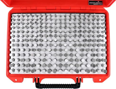 Accusize الأدوات الصناعية 0.251 ''-0.500''، 250 قطعة/مجموعة مجموعة دبوس التوصيل الفولاذي، ناقص، فئة Zz، M2(-) in Kuwait