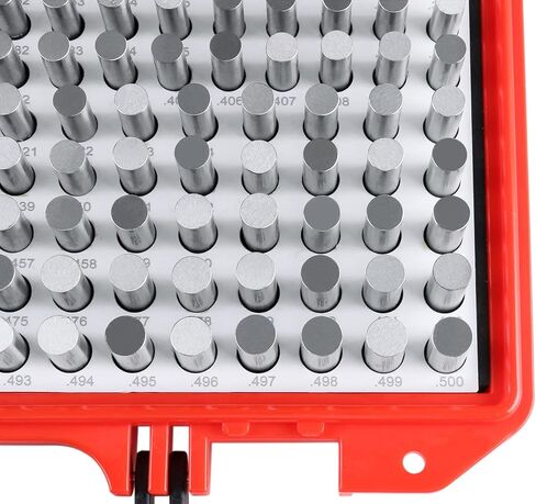 Accusize الأدوات الصناعية 0.251 ''-0.500''، 250 قطعة/مجموعة مجموعة دبوس التوصيل الفولاذي، ناقص، فئة Zz، M2(-) in Kuwait