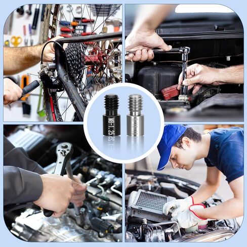 مدقق خيط الصواميل والمسمار - 44 قطعة من مقاييس الذكور/الإناث، مجمعة بشكل فردي 23 بوصة و21 مقياسًا متريًا لحجم الصواميل والمسمار، مناسبة للتحقق من الحجم في المناطق الصعبة والضيقة in Kuwait