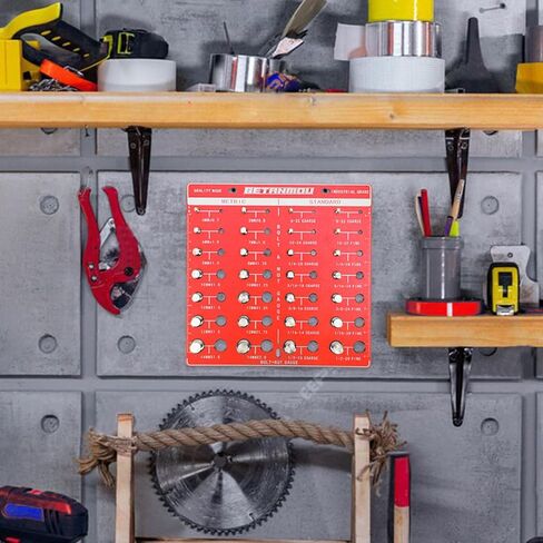 Thread Checker - 28 Bolt and Nut Identifiers, Bolt Sizes and Thread Gauges, Square Design Gift Box Packaging, 14 Metric and 14 Standard Thread Sizes and Thread Gauges in Kuwait