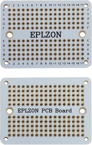لوحة توصيل PCB قابلة للحام، لوحة لحام مطلية بالذهب لمشاريع الإلكترونيات التي تصنعها بنفسك تنطبق على مشاريع لحام Arduino مقاس 3.5 بوصة × 2.05 بوصة (5 عبوات + 2 لوحة صغيرة، أسود) in Kuwait