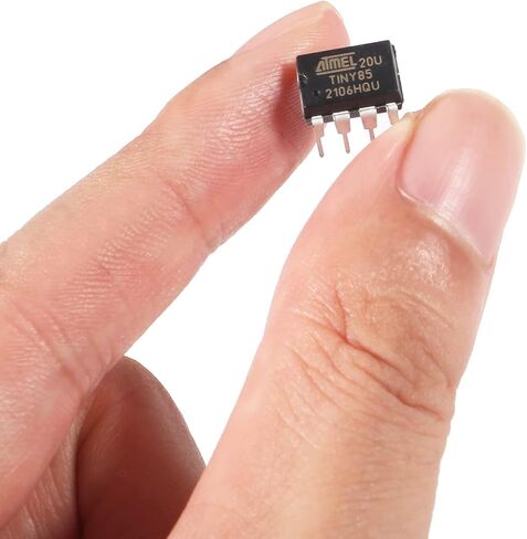 AITRIP 10 قطع ATTINY85-20PU DIP-8 IC ATTINY85 MCU 8BIT متحكم صغير مع 8 كيلو بايت (10 قطع) in Saudi Arabia