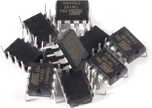 AITRIP 10 قطع ATTINY85-20PU DIP-8 IC ATTINY85 MCU 8BIT متحكم صغير مع 8 كيلو بايت (10 قطع) in Saudi Arabia