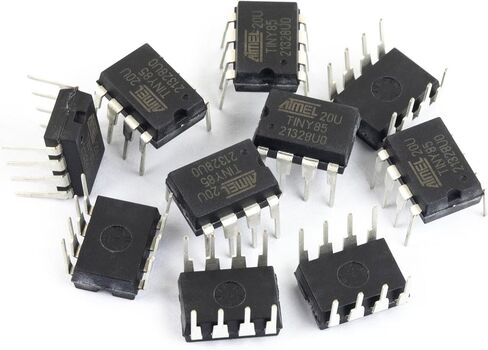 ATTINY85-20PU ATtiny85 Chip DIP-8 8 بت متحكم صغير (حزمة من 10) in Saudi Arabia