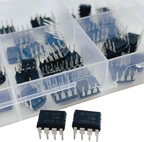 PANMILED 150 Pcs Opamp Timer Darlington Phototcoupler PC817 LM358P LM324N TDA2822 TDA2030A ULN2003AN ULN2803APG LM386 LM393 LM339N UA741CN NE555P NE5532P JRC4558D PT2399 IC Assortment Kit IC Sockets in Saudi Arabia
