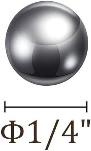 10 قطع من الكرات الدقيقة - [1/4 بوصة] فولاذ التنغستن لاستخدام صمامات المحامل، صلبة in Kuwait