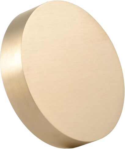 Solid Brass Round Block, Diameter 80mm/3.15 inch, Thickness 12mm/0.472 inch for Lathe Bar Stock DIY Crafts in Saudi Arabia